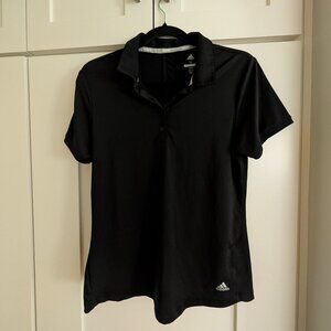 Adidas Golf Shirt - Medium - Black